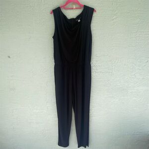 Styled by Joe Zee Women's Black Sleeveless Jumpsuit Size 12 Casual Cowl Neck